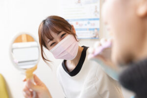 歯科定期検診の様子