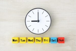 カレンダー 時計 時間のイメージ